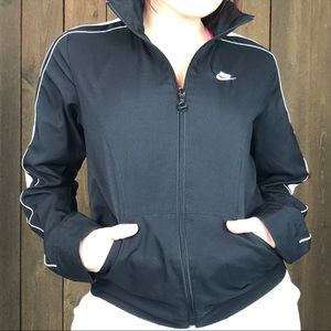 Nike vintage Black White Training Zip Up Jacket